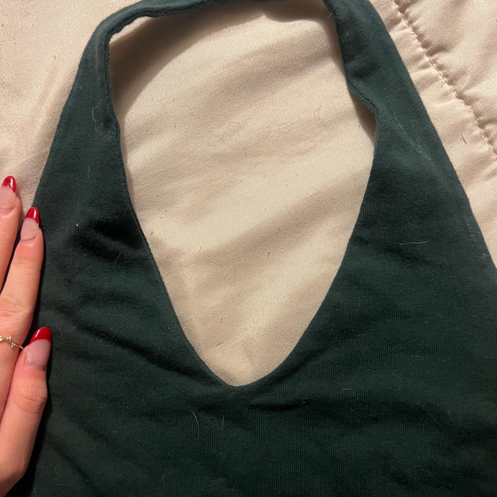 brandy melville halter top green